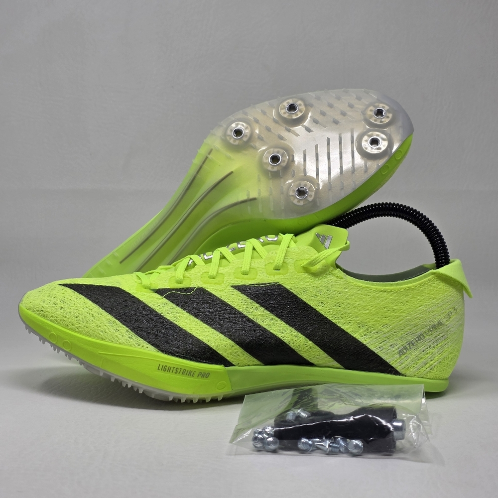 adidas Mens Size 7 ADIZERO PRIME SP 3 STRUNG Track Spikes Lucid Lemon IH5800 NEW